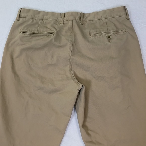 J Crew Broken In 770 Chinos Khaki Straight Leg Mens W34 L34 Cotton Pants - Picture 7 of 12